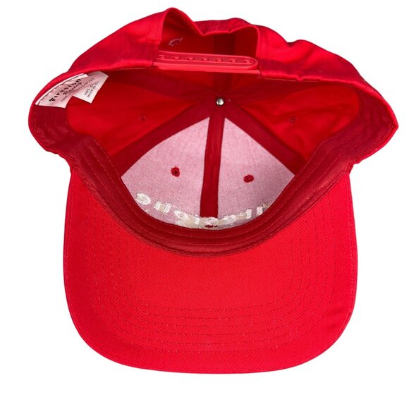 Vintage Firestone Racing Red Snapback Hat Adjustable Cotton Cap - Picture 9 of 11